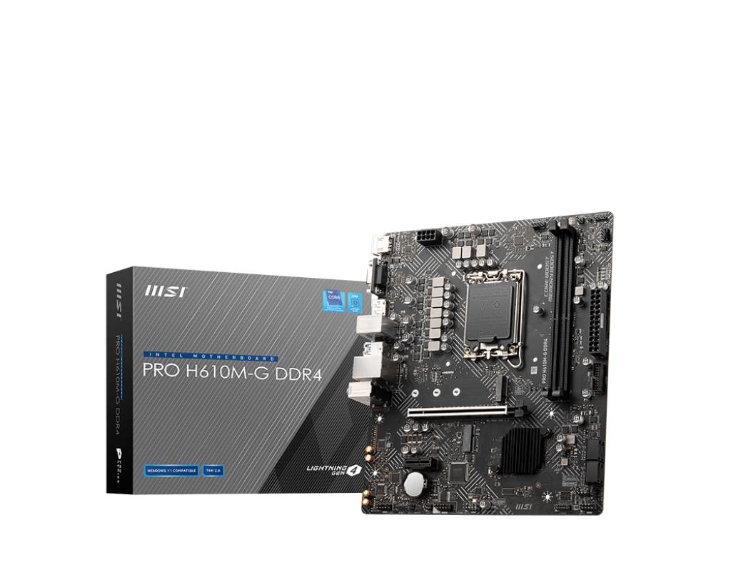 MSI PRO H610M-G Micro-ATX  - Carte mère MSI - grosbill.com - 0