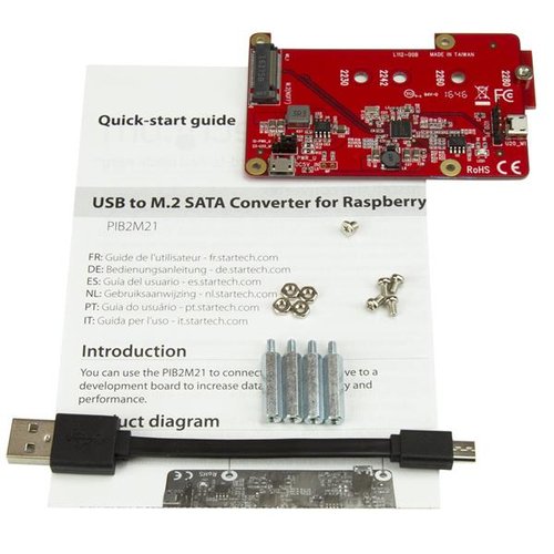 Converter Raspberry Pi USB to M.2 SATA - Achat / Vente sur grosbill.com - 6