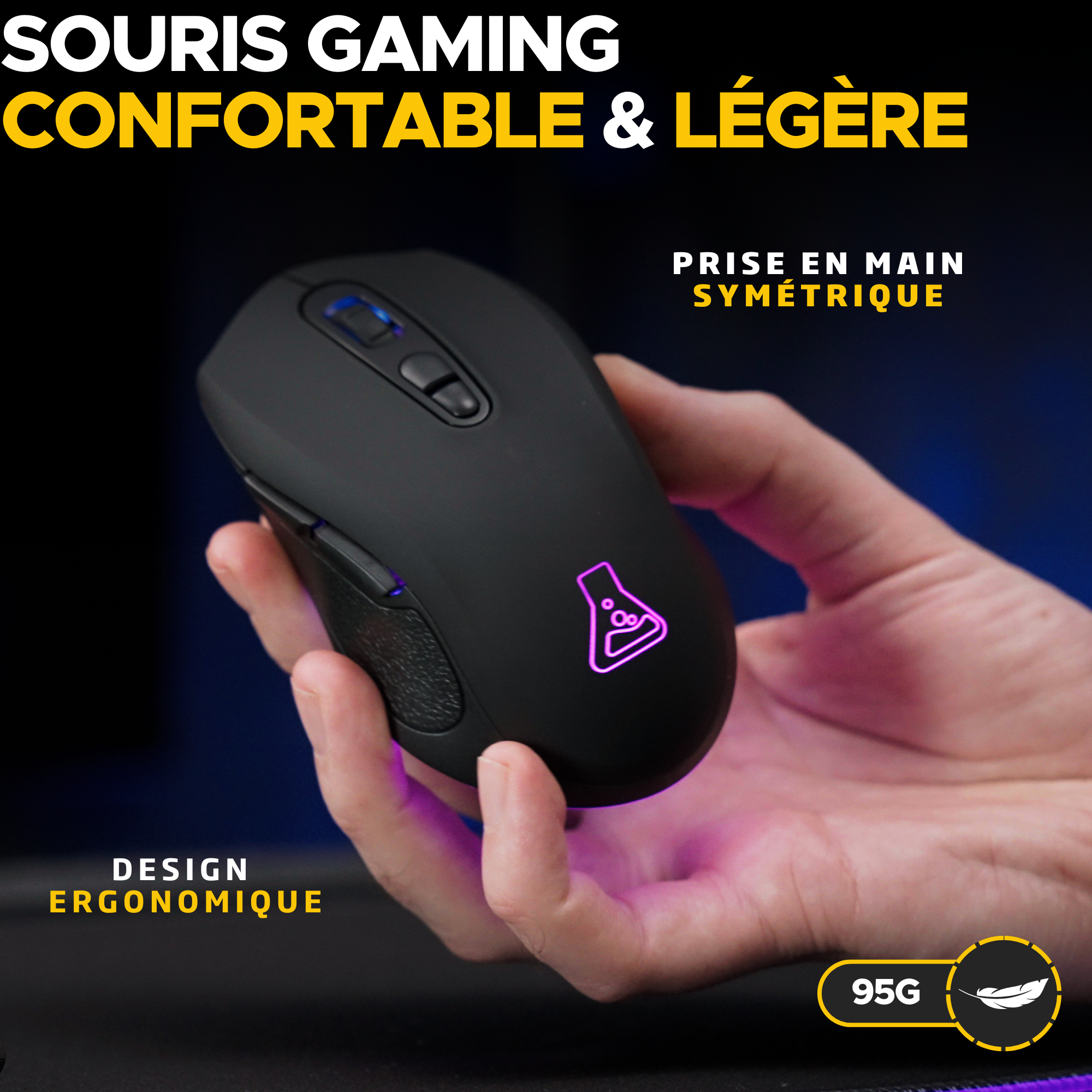 The G-LAB KULT KRYPTON - Souris PC The G-LAB - grosbill.com - 1