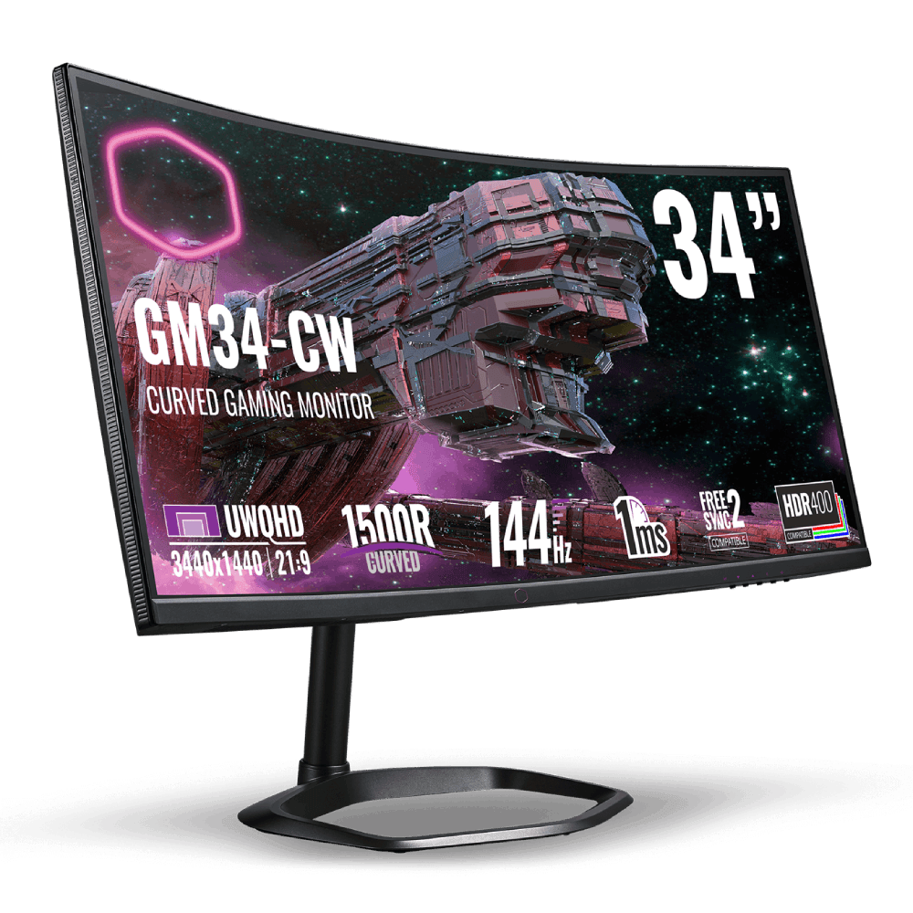 Cooler Master 34 pouces  CMI-GM34-CW2-EU - Ecran PC Cooler Master - 6