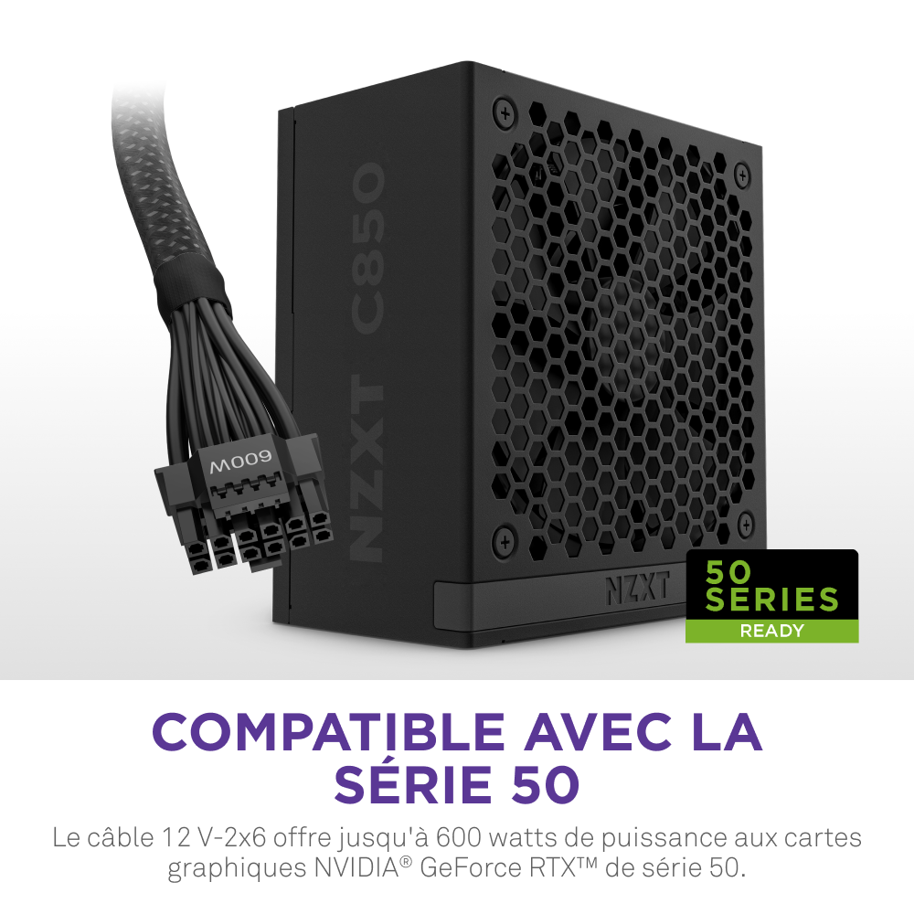 NZXT 80+ Gold (850W) - Alimentation NZXT - grosbill.com - 8
