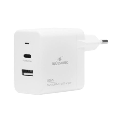 Bluestork 65W USB C - Blanc/Détachable  (PW-NB-65-C-GAN-W) - Achat / Vente Accessoire alimentation sur grosbill.com - 4