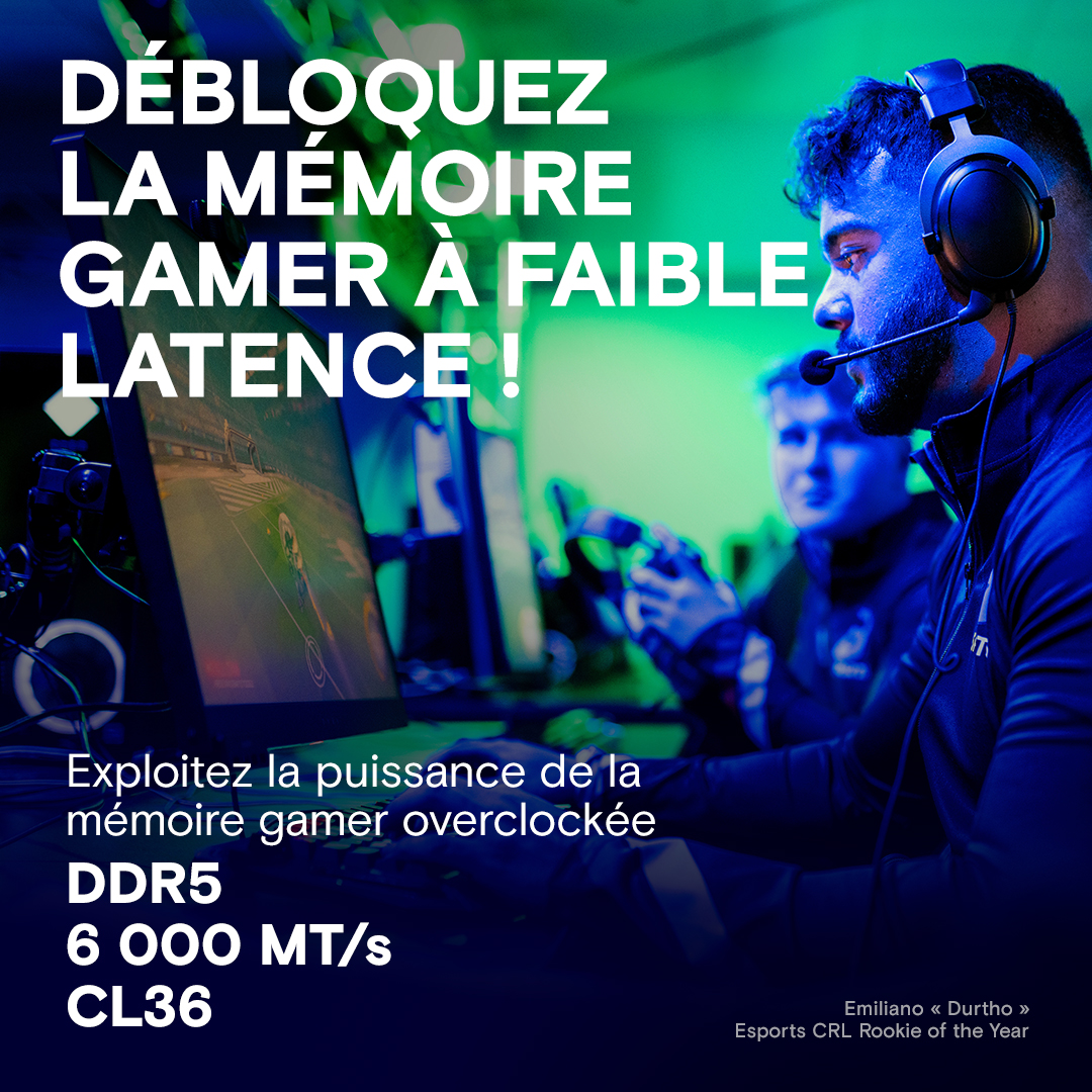Crucial Pro Overclocking Edition 32Go (2x16Go) DDR5 6000MHz - Mémoire PC Crucial sur grosbill.com - 1