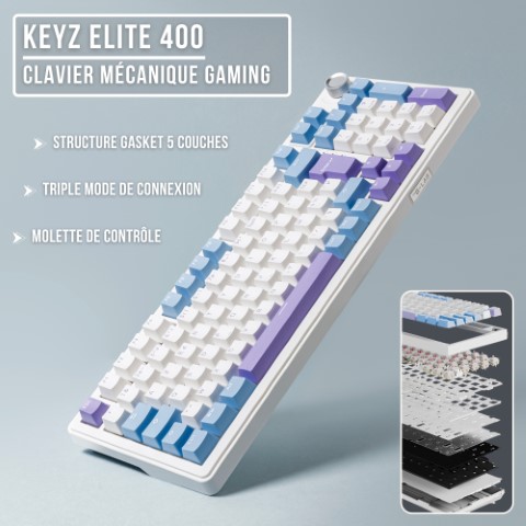 The G-LAB Keyz Elite 400 RGB Triple Mode - Clavier PC The G-LAB - 6