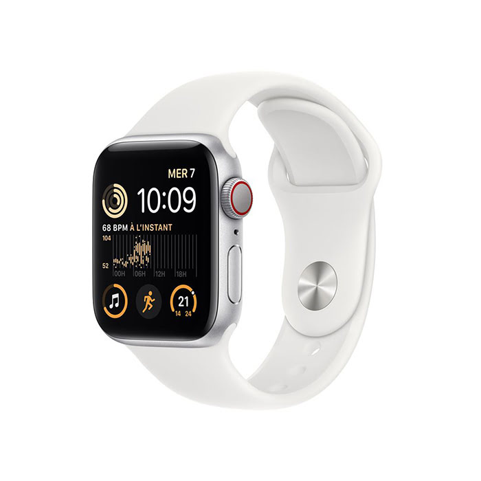 Apple Apple Watch SE (GPS + Cellular) - Blanc  (MNPP3NF/A) - Achat / Vente Objet connecté / Domotique sur grosbill.com - 0