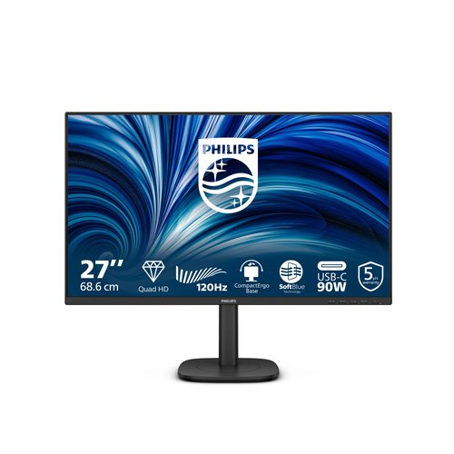 Philips 3000 series 27B2U360100 écran plat de PC 68 6 cm 27 2560 x 1440 pixels Quad HD LCD Neuf - vue 6