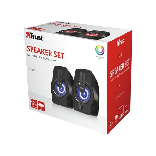 GEMI RGB 2.0 SPEAKER SET BLACK - Achat / Vente sur grosbill.com - 6