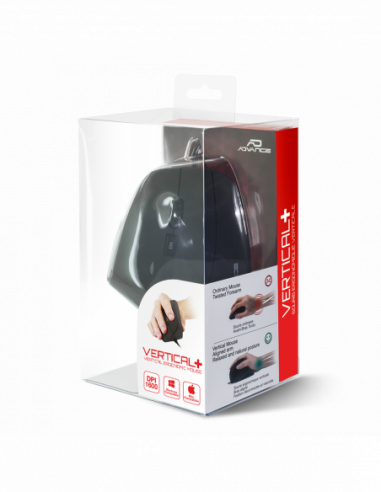 Advance Vertical Plus Black - Souris PC Advance - grosbill.com - 6