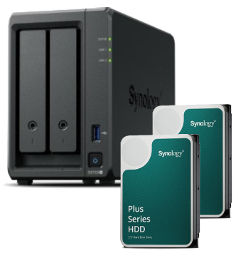 Synology DS725+ - 2 baies avec 2 disques de 6To HAT3300-6T - Serveur NAS - 0