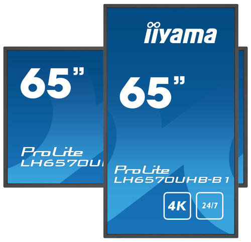 Iiyama LH6570UHB-B1 (LH6570UHB-B1) - Achat / Vente Affichage dynamique sur grosbill.com - 0