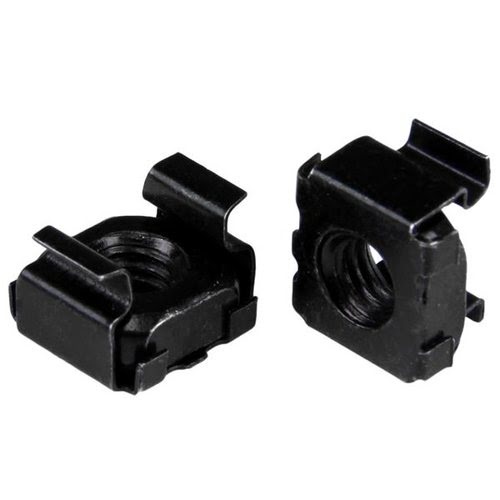 StarTech M5 Cage Nuts - 100 Pack Black