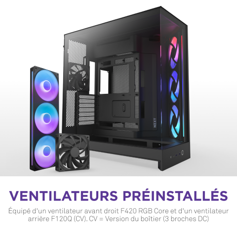 NZXT H9 Flow RGB Noir Noir - Boîtier PC NZXT - grosbill.com - 8