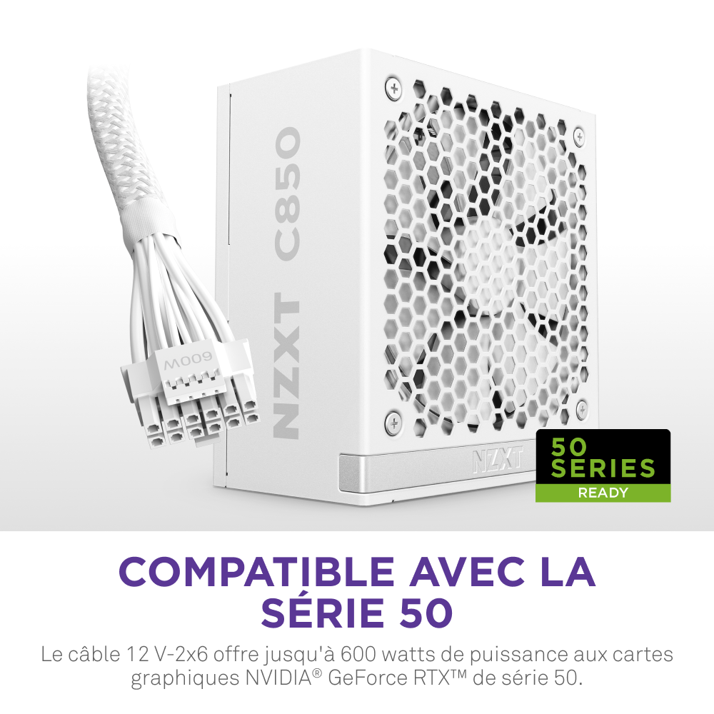 NZXT 80+ Gold (850W) - Alimentation NZXT - grosbill.com - 8