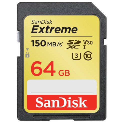 Sandisk Extreme 64GB SDXC Mem Card 150MBs