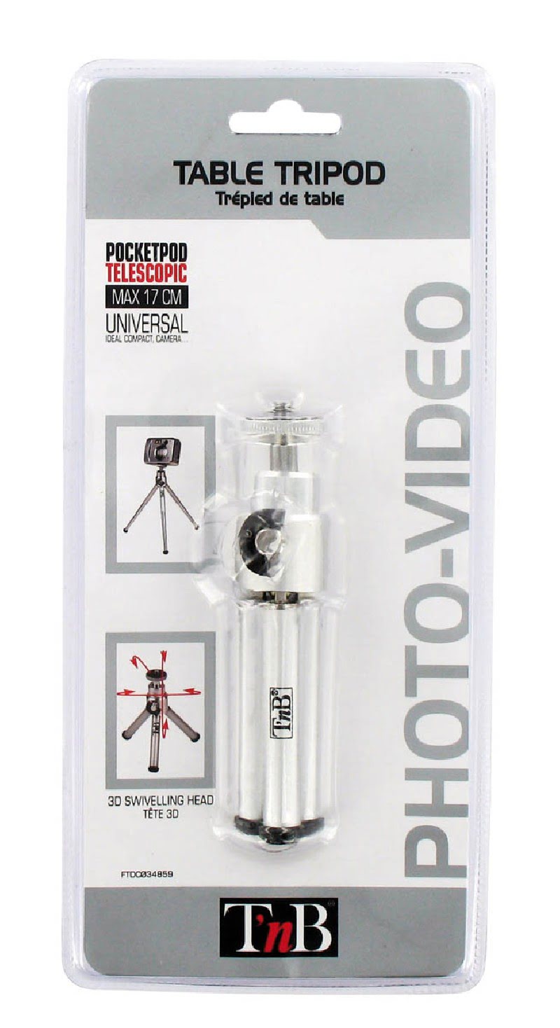 T'nB Mini trépied Webcam/APN Argent (FTDC034859 --) - Achat / Vente Accessoire Streaming / Vlogging  sur grosbill.com - 1