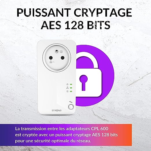 Strong PL600TRIFRV2 (600Mbps) - Pack de 3 - Adaptateur CPL - 3