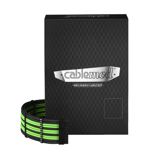 CableMod Cable Kit C-Series PRO ModMesh Black/Light Green Corsair - CM-PCSR-FKIT-NKKLG-R (CM-PCSR-FKIT-NKKLG-R) - Achat / Vente Accessoire alimentation sur grosbill.com - 0
