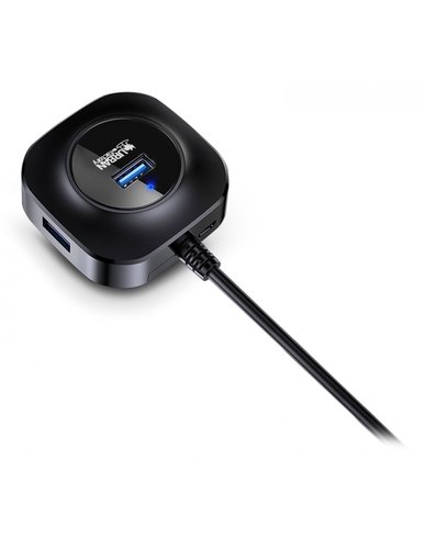 MINI USB 3.0 HUB 4 PORTS BLACK - Achat / Vente sur grosbill.com - 2