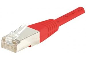 Patch RJ45 cat5E FTP 15cm rouge  - Connectique réseau - 0