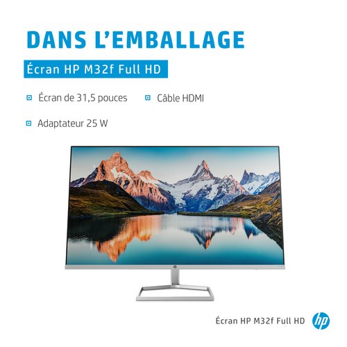 HP M32f FHD 80 cm (31.5") 1920 x 1080 pixels Full HD - Achat / Vente sur grosbill.com - 7