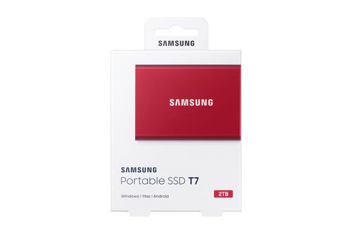 Samsung T7 2TB RED - Achat / Vente sur grosbill.com - 7