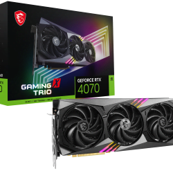 image produit MSI RTX 4070 GAMING X TRIO 12G - DLSS3 Grosbill