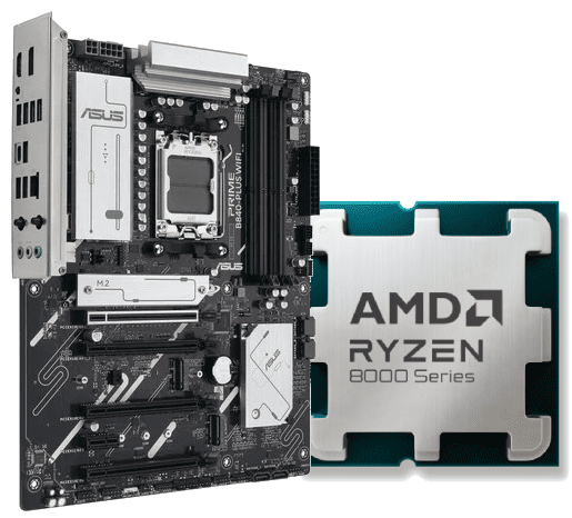 PRIME B840-PLUS WIFI + Ryzen 5 8400F tray - grosbill.com - 0