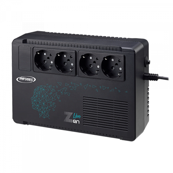 ZEN LIVE 500VA - 4 prises - Onduleur Infosec - grosbill.com - 0