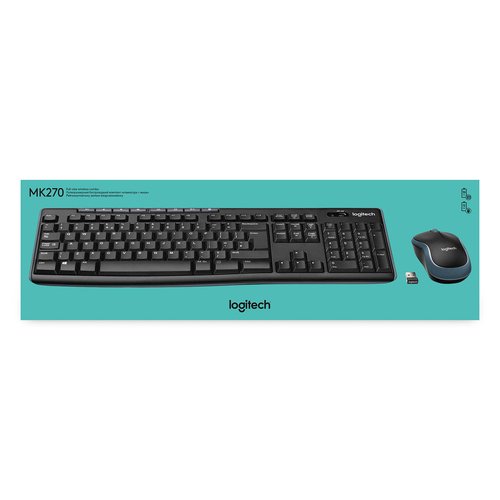 Wireless Combo MK270 Ensemble sans fil fiable Noir - Achat / Vente sur grosbill.com - 8