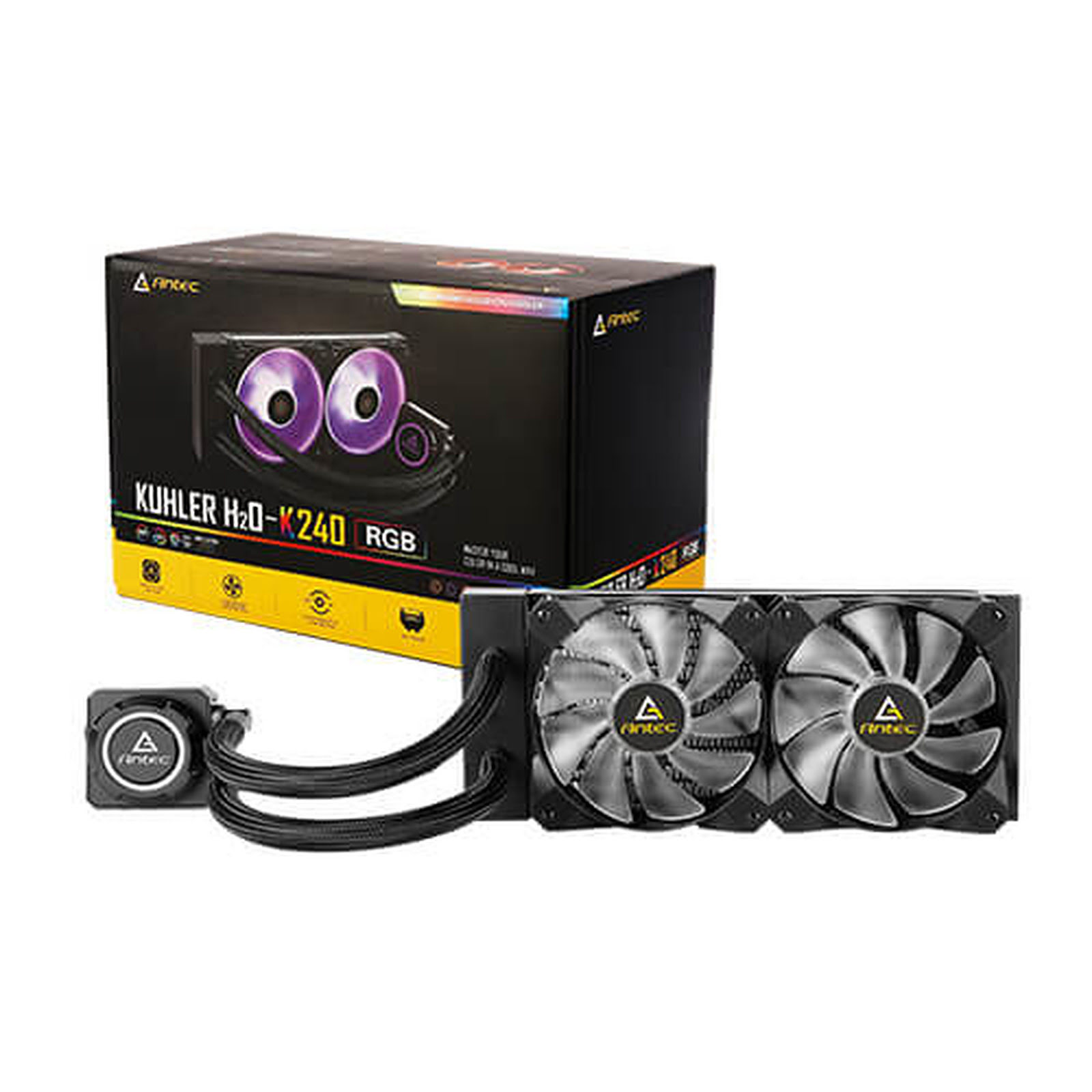 Antec K240 RGB - Watercooling Antec - grosbill.com - 1