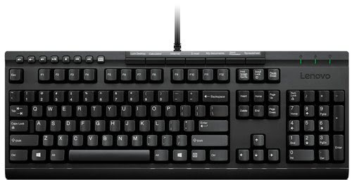 LENOVO Clavier Enhanced Performance Cable Connectivite USB Interface Francais 104 Touches PC Windows Black
