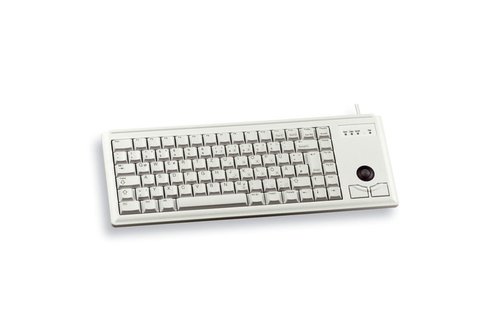 G84-4400 TRACKBALL KEYBOARD Clavier filaire miniature, trackball, USB, gris clair, AZERTY - FR - Achat / Vente sur grosbill.com - 0