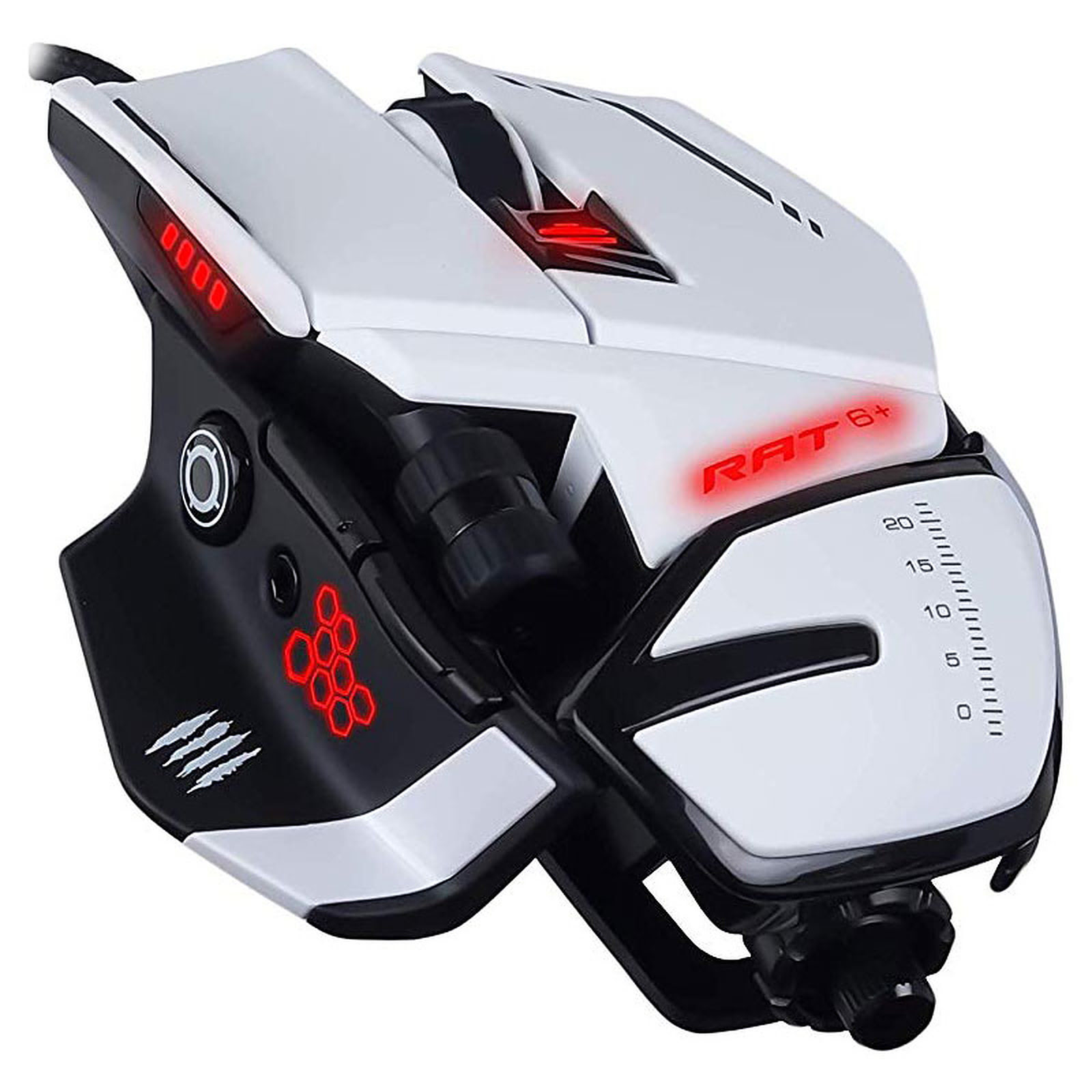 MAD CATZ R.A.T. 6+ Blanche - Souris PC MAD CATZ - grosbill.com - 1