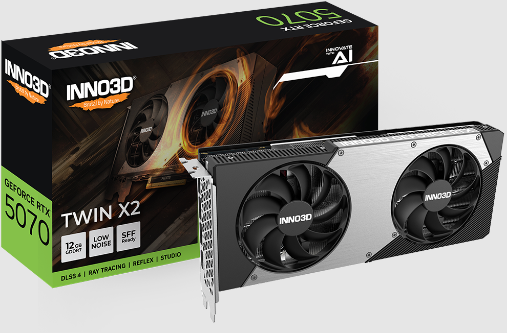 Inno3D GeForce RTX 5070 TWIN X2 OC WHITE - Carte graphique Inno3D - 0