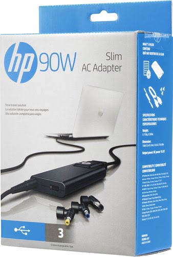 HP 90W SLIM W/USB AC ADAPTER