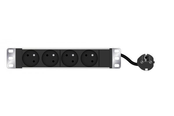 Compatible Multiprise Rackable 10''- 4 prises (ECF-808891) - Achat / Vente Réseau divers sur grosbill.com - 0