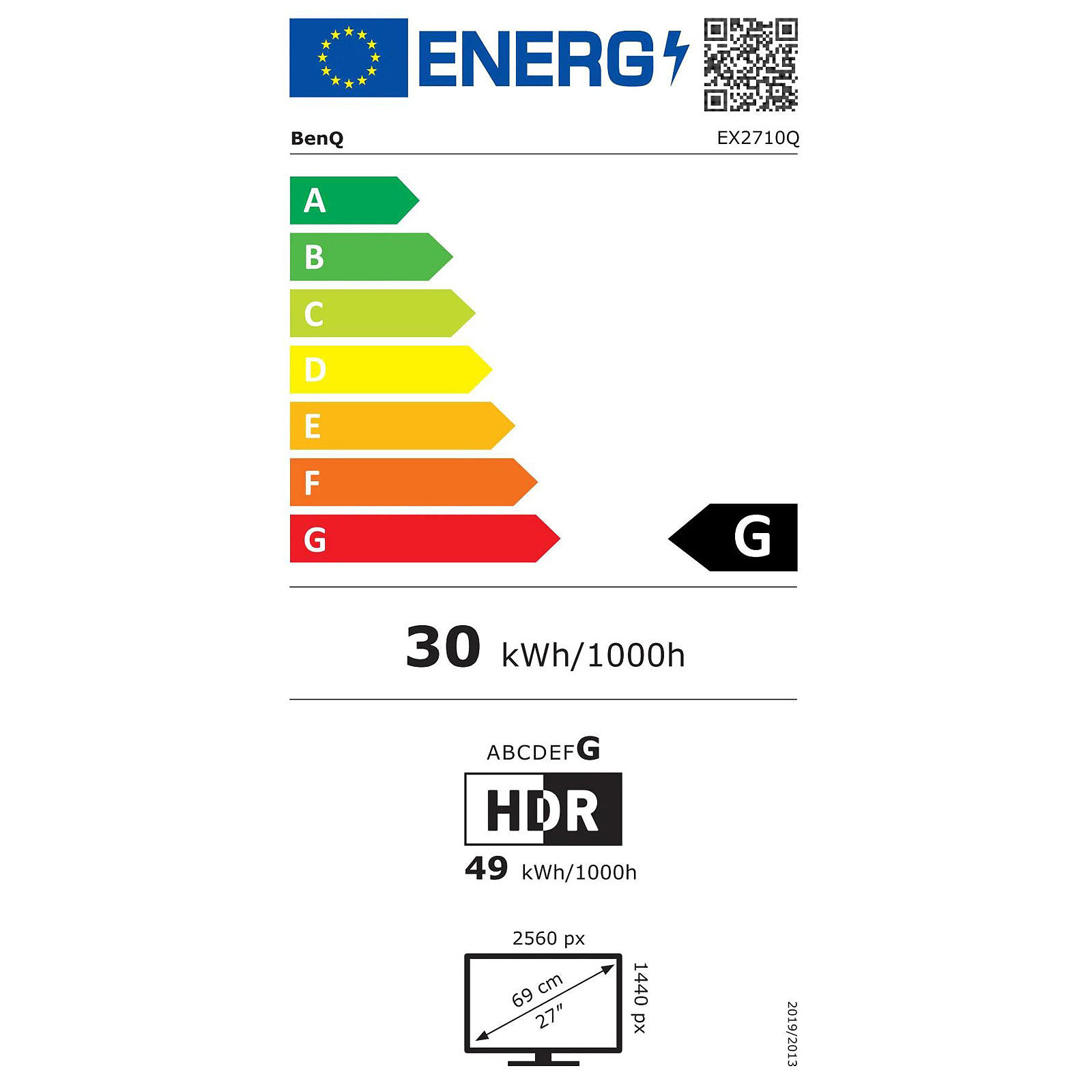 BenQ 27 pouces  9H.LK4LA.TBE - Ecran PC BenQ - grosbill.com - 1
