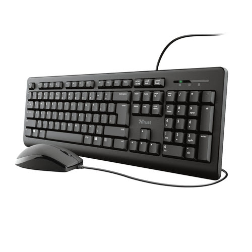 Trust TKM-250 - Clavier/Souris/Noir/Filaire