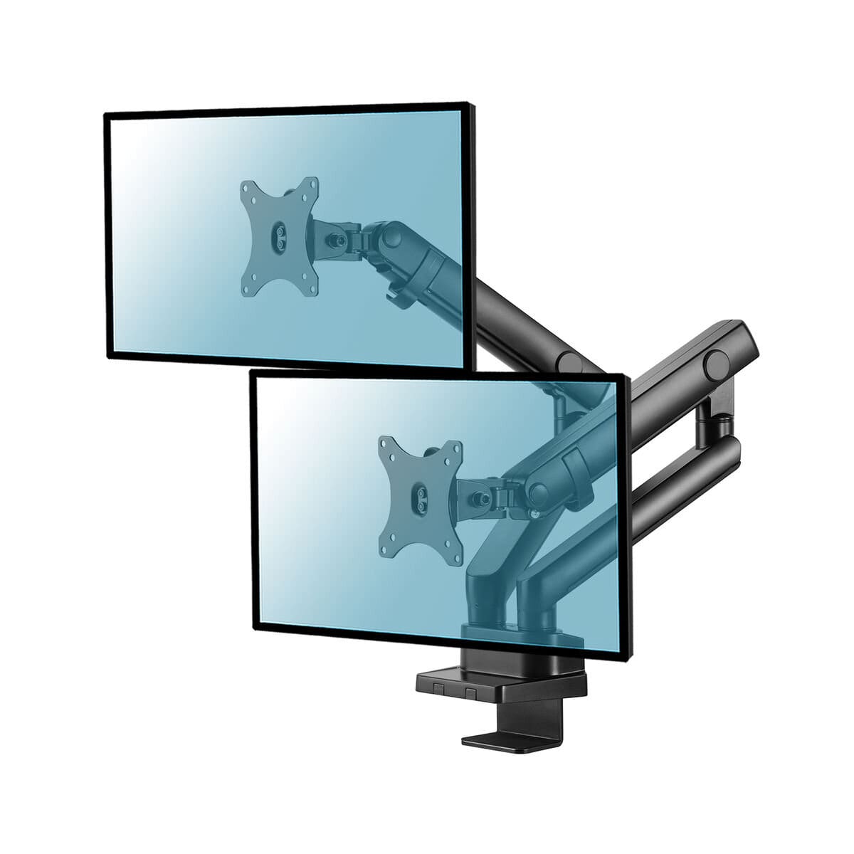 Support de bureau Full Motion 2 écrans 13" - 32"-Seconde Vie-Très Bon Etat - Accessoire écran - 0