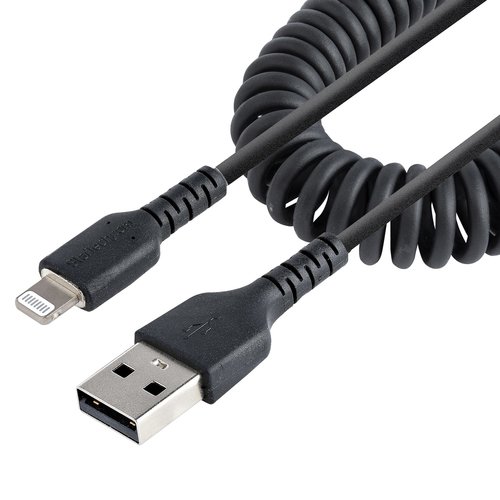 50cm/20in USB to Lightning Cable Coiled - Achat / Vente sur grosbill.com - 0