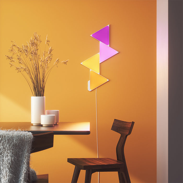 Nanoleaf Shapes Triangles Starter Kit - 4 Pièces (NL47-2002TW-4PK) - Achat / Vente Objet connecté / Domotique sur grosbill.com - 5