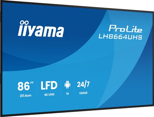 Iiyama 86 pouces  LH8664UHS-B3AG - Ecran PC Iiyama - grosbill.com - 3