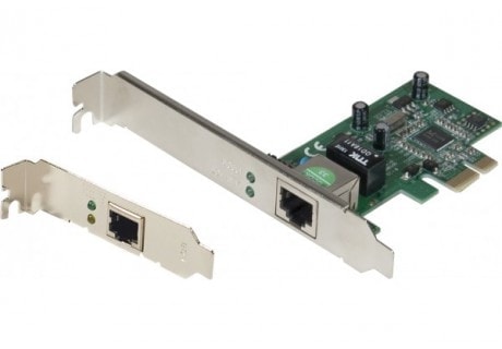  PCI-E AD1103 10/100/1000 équerre LP /Stdrd.