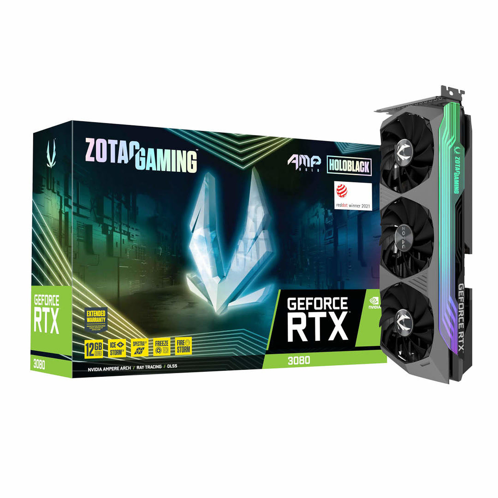 ZOTAC RTX 3080 AMP HOLO LHR  - Carte graphique ZOTAC - grosbill.com - 0