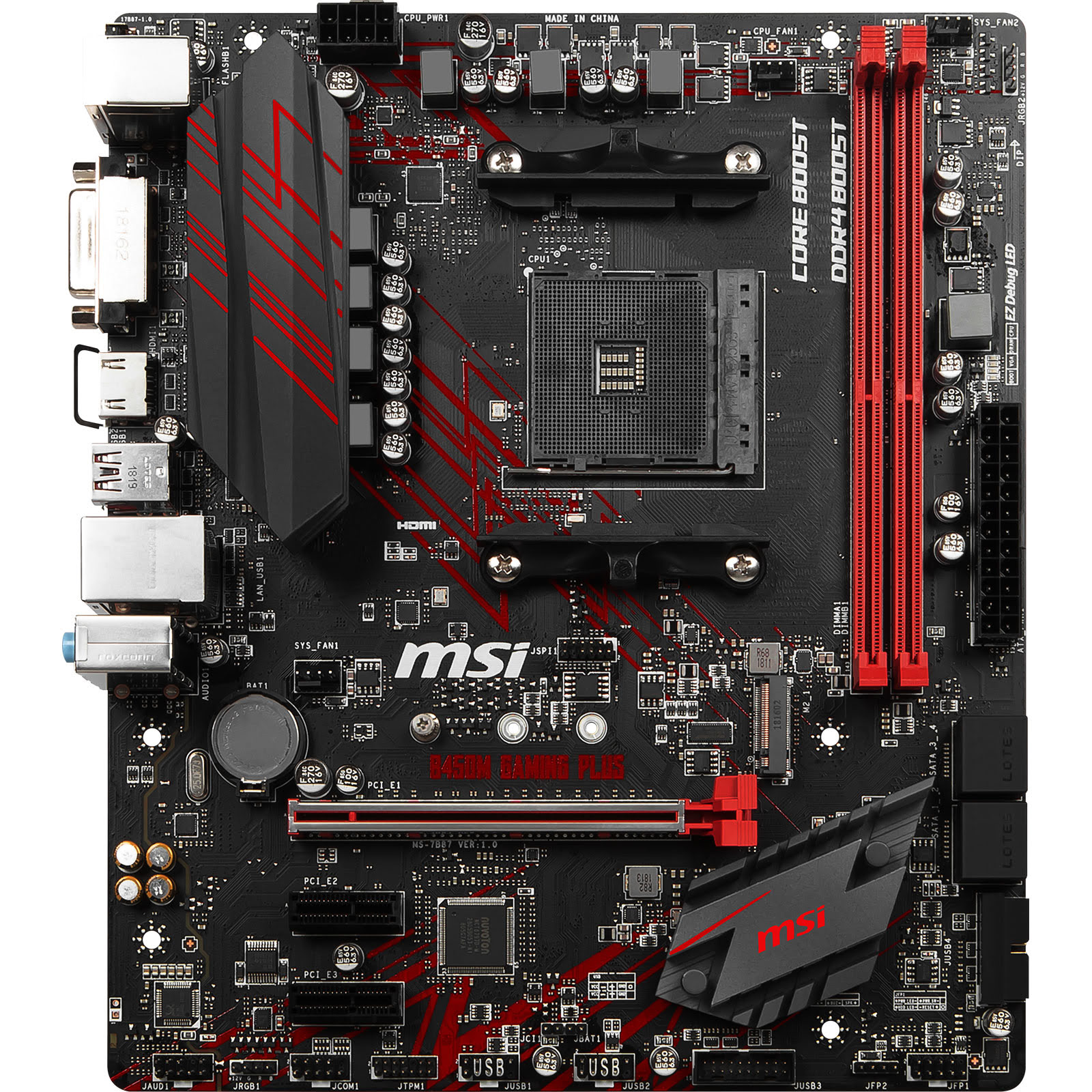 MSI B450M GAMING PLUS Micro-ATX  - Carte mère MSI - grosbill.com - 2