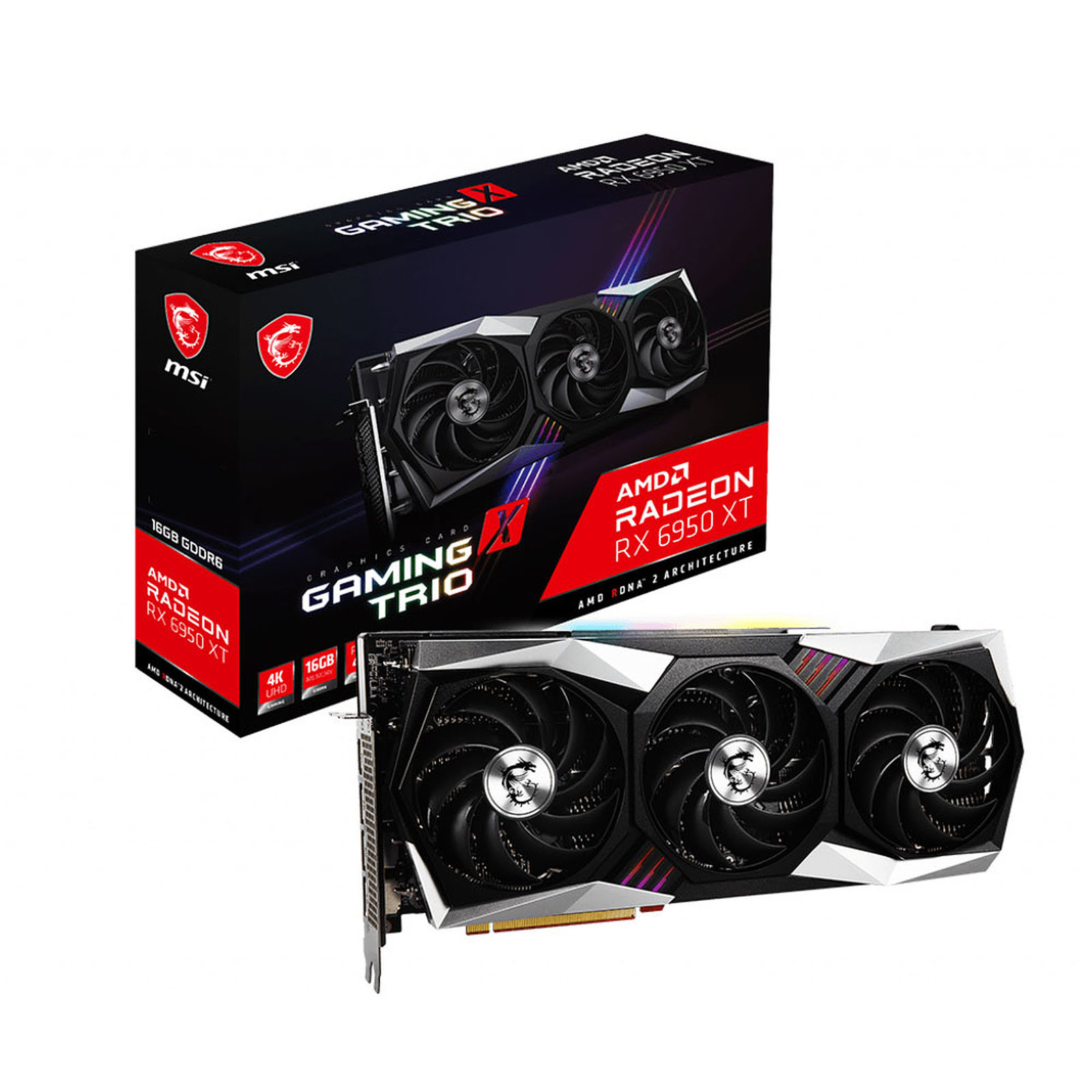 MSI RX 6950 XT GAMING X TRIO  - Carte graphique MSI - grosbill.com - 0