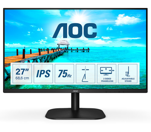 AOC 27 pouces  27B2DA - Ecran PC AOC - grosbill.com - 0