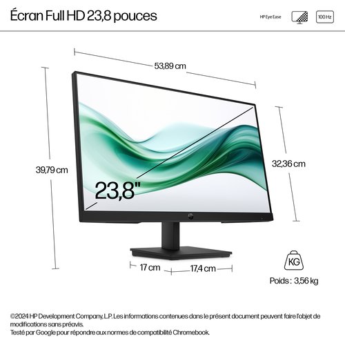 S3P 24.0 VA LED 1920X1080 100HZ - Achat / Vente sur grosbill.com - 12