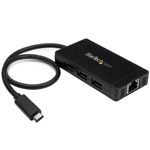 3Port USB C Hub GbE C to A - Power Adapt - Achat / Vente sur grosbill.com - 0