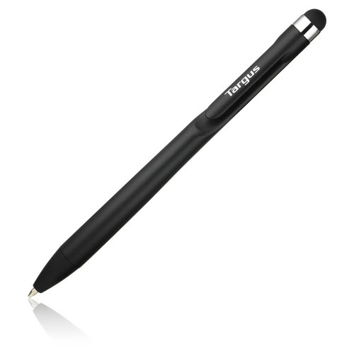 image produit Targus Stylet et stylo 2 en 1 antimicrobien pour smartphones et écrans tactiles - Noir Grosbill